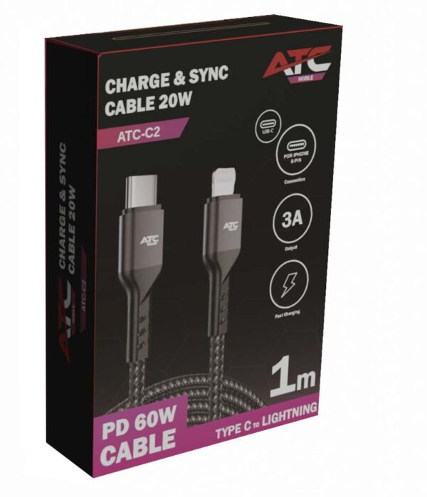 c2.jpg ATC-C2 Charge & Sync Cable Type C/L 20W