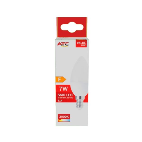 c37_7w_600lm_8_.jpg ATC SMD LED Κερί C37 230V 7W/600LM E14 3000K