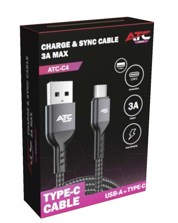 c4.jpg ATC-C4 Καλώδιο Φόρτισης & Sync USB A/C 3A max 1m