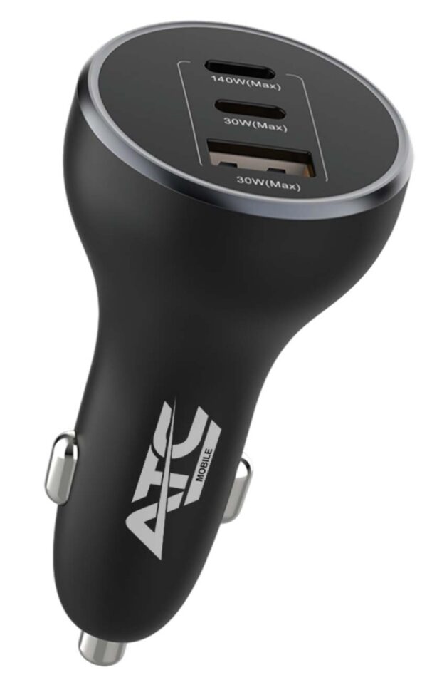 ATC-CA14 Φορτιστής Αυτοκινήτου 160W με USB-A & 2xType-C