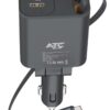 ATC-CA16 Φορτιστής Αυτοκινήτου 45W USB-A & Type-C με Επεκτεινόμενο Καλώδιο Lightning & Type-C