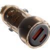 cc60_2_4_.jpg XO CC60 Smart Διαφανής Φορτιστής Αυτοκινήτου A30W+C30W/Ταυτόχρονη 60W Καφέ