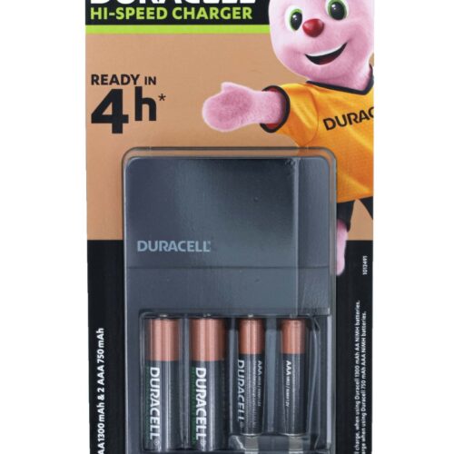 DURACELL CEF14 4h Charger incl. 2xAA 1300mAh + 2xAAA 750mAh