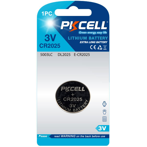 cr2025b1h.jpg Pkcell Κουμπί Λιθίου CR2025-1B (1τμχ)