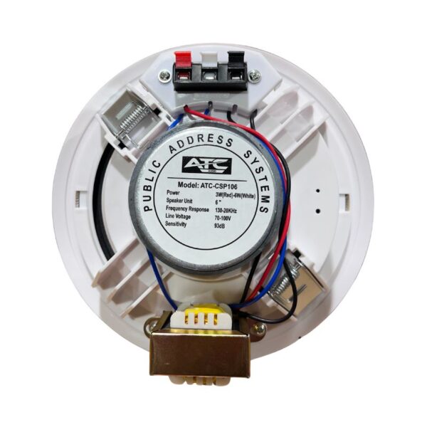 csp106_2_.jpg ATC-CSP106 Ηχείο Οροφής 70-100V 6" 3-6Watt