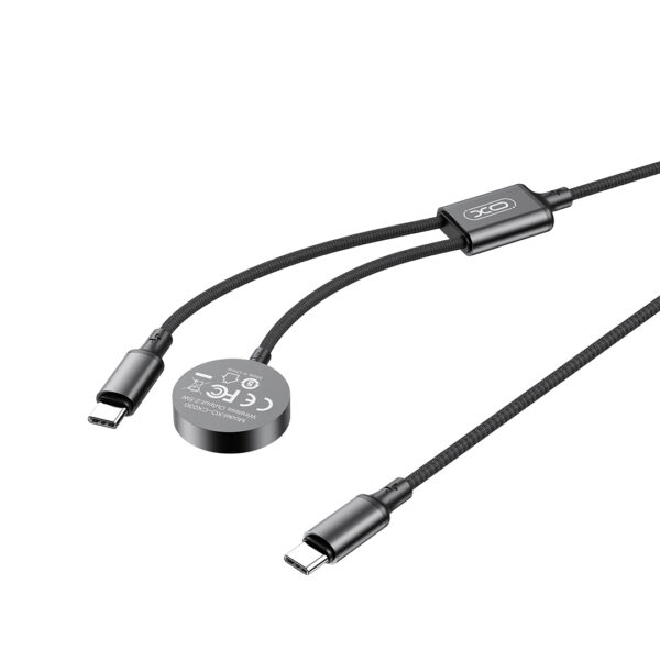 XO CX030 Type-c σε Type-c + Καλώδιο Φόρτισης Apple Ρολογιού Μαύρο