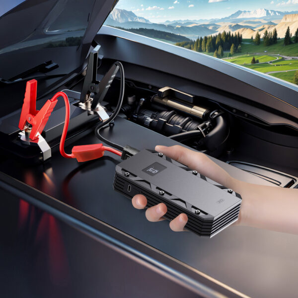 XO CZ025 3-in-1 Powerbank, Εκκινητής Αυτοκινήτου & Φως Έκτακτης Ανάγκης 10000mAh