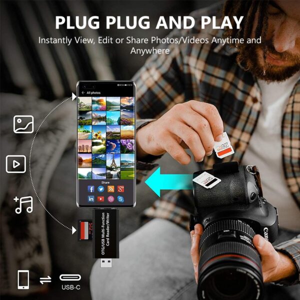 Μετατροπέας USB 2in1 Micro Card Reader