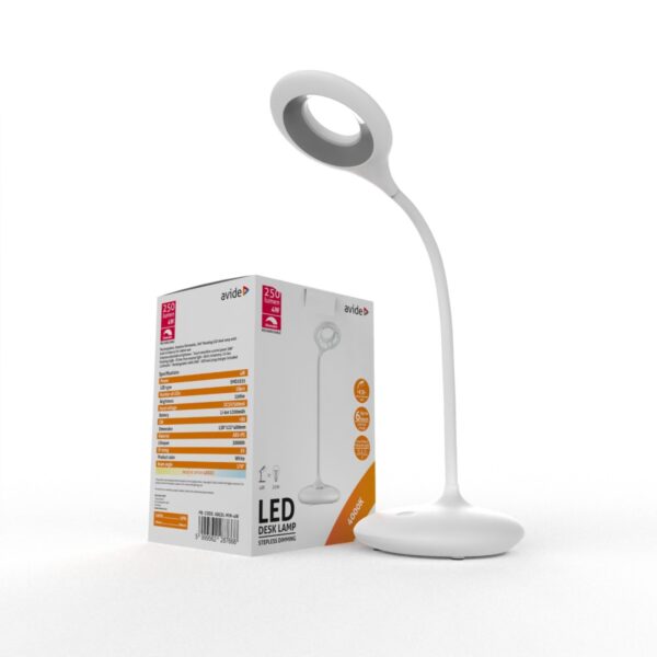 Avide LED Φωτιστικό Γραφείου Minimal Άσπρο 4W
