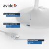 Avide LED Φωτιστικό Γραφείου Minimal Άσπρο 4W