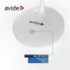 Avide LED Φωτιστικό Γραφείου Minimal Άσπρο 4W
