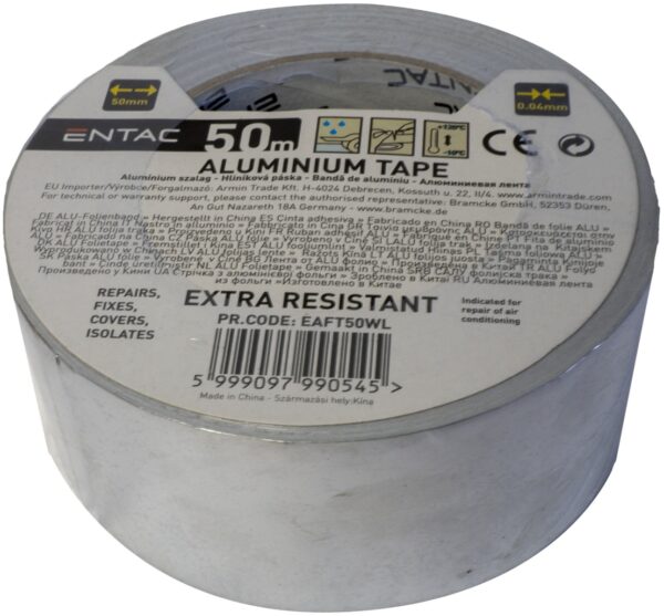 eaft50wl_entac-alu-szalag-004x50mm-50m.jpg Entac Ταινία Αυτοκόλλητη Αλουμινίου 0.04x50mm 50m