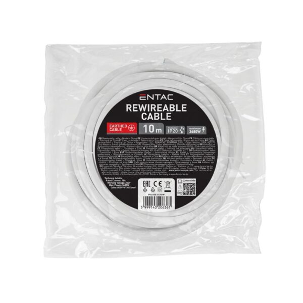 ec10-w_b.jpg Entac Καλώδιο Ρεύματος H05VV-F 3G1.5 10m Λευκό