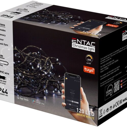ecl-120-ty-ww_entac-karacsonyi-ip44-120-led-fuzer-ww-9m-tuya-app.jpg Entac Χριστουγεννιάτικα Λαμπάκια IP44 120 LED Θερμό 9m Tuya