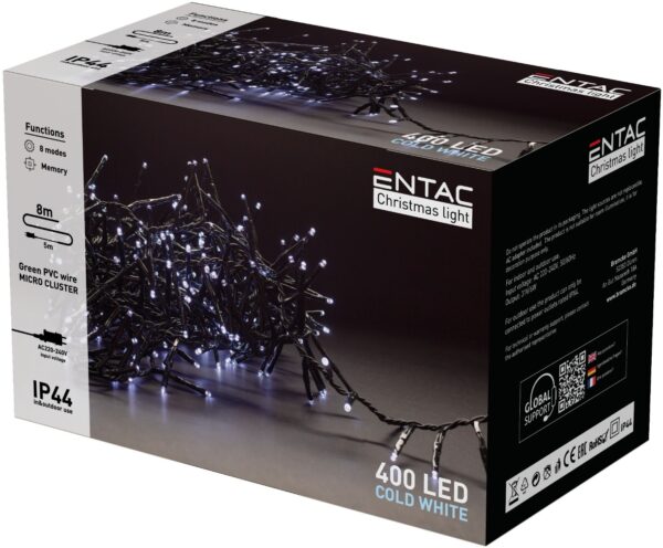 ecl-m400-cw_entac-karacsonyi-ip44-400-led-furtos-fenysor-cw-8m.jpg Entac Χριστουγεννιάτικα Λαμπάκια IP44 400 LED Ψείρες Ψυχρό 8m