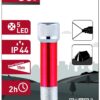 Entac Φακός 5 LED Μπρελόκ Κόκκινο