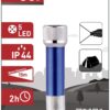 Entac Φακός 5 LED Μπρελόκ Μπλέ