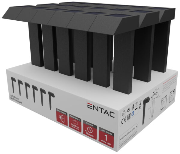 Entac Ηλιακό Κήπου Downward Lighting LED 18τμχ