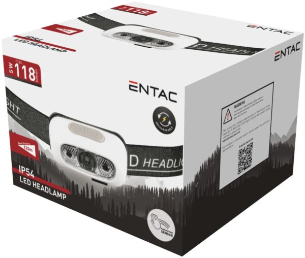ehl-3w-pw-r_entac-fejlampa-5w-1200mah-feher.jpg Entac Φακός Κεφαλής 5W 700mAh Άσπρο