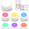 Entac Mini Φορητό Φωτάκι Νυκτός 0,45W RGB RC 6τμχ/σετ