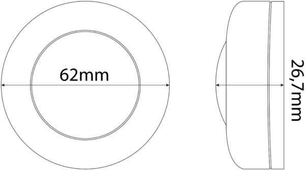 Entac Mini Φορητό Φωτάκι Νυκτός 0,45W RGB RC 6τμχ/σετ