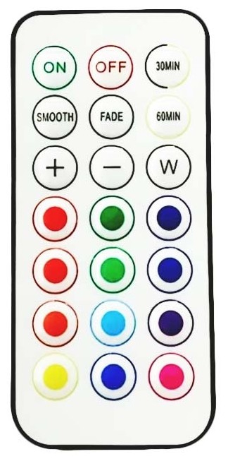 Entac Mini Φορητό Φωτάκι Νυκτός 0,45W RGB RC 6τμχ/σετ