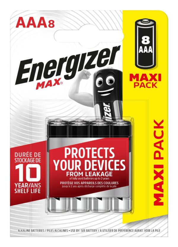 Energizer Max Alkaline Μπαταρία AAΑ (8 τμχ)