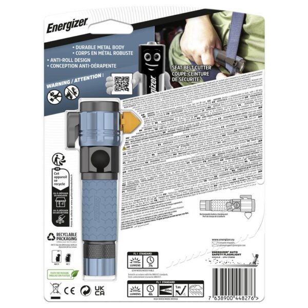 Energizer Επαναφορτιζόμενος Φακός Χειρός Αυτοκινήτου με Αξεσουάρ Προστασίας 500lm