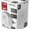 Entac Φωτάκι Νυκτός 3000K με 2 USB Θύρες και Φωτοκύτταρο