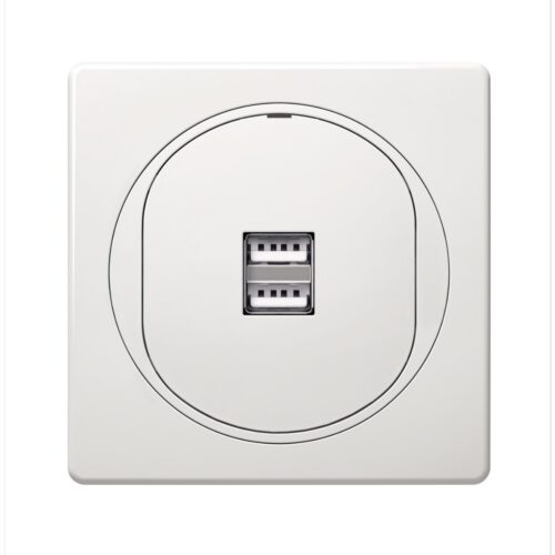 EON 2xUSB charger 2,1A 5V, white