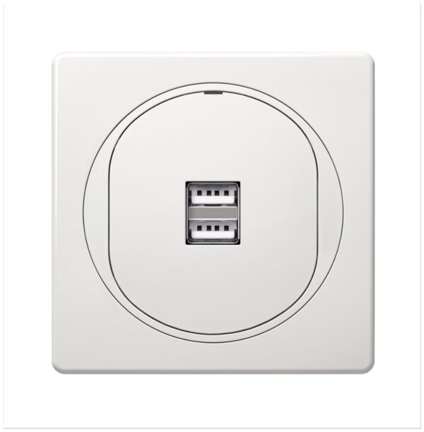 EON 2xUSB charger 2,1A 5V, white