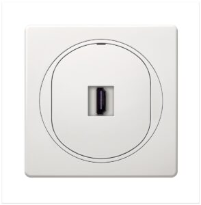 EON HDMI/HDMI socket Keystone, white