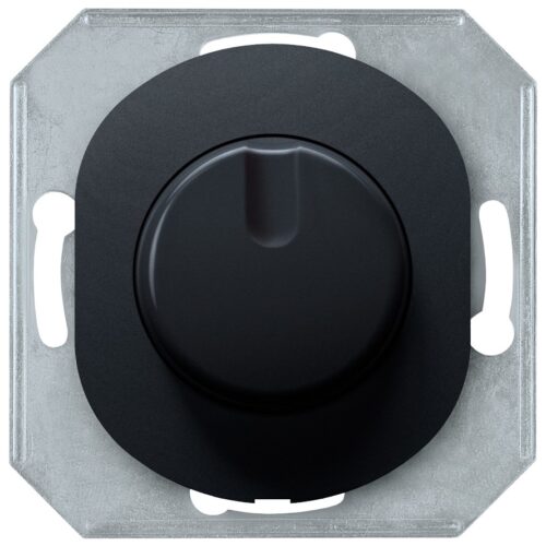 EON E6173.E Dimmer without cover frame with rotary single-pole switch 40-400VA, soft-touch black