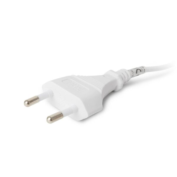 Entac Rewireable Καλώδιο 2G0.75 με Διακόπτη ON/OFF Λευκό 2.5m