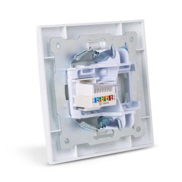 Entac Arnold Recessed wall LAN socket Cat5 White
