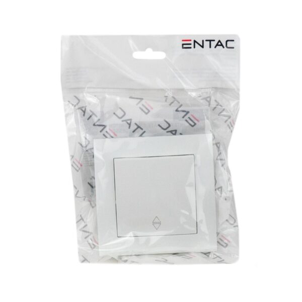 Entac 106 Arnold Recessed alternative wall switch White