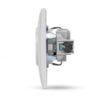 Entac Arnold Recessed wall socket earthed White
