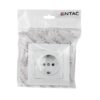 Entac Arnold Recessed wall socket earthed White