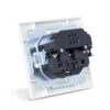 Entac Arnold Recessed wall socket earthed + 2 USB 2.1A (total) White