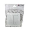 Entac 106+6 Arnold Recessed alternative switch White