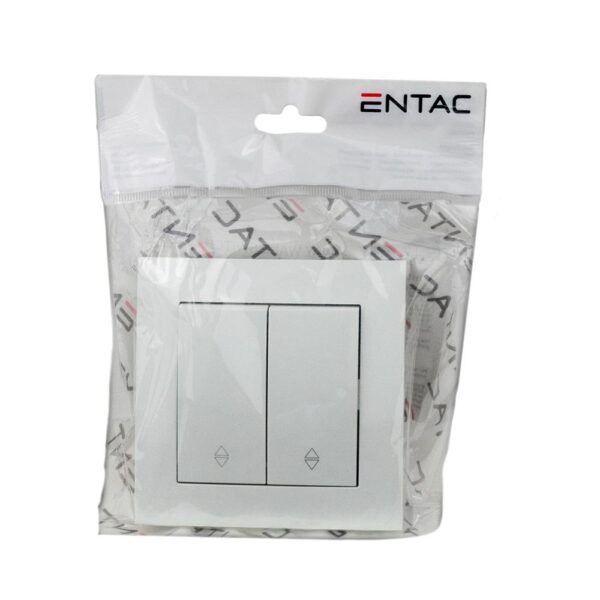 Entac 106+6 Arnold Recessed alternative switch White