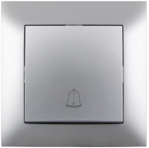 Entac Arnold Recessed doorbell switch Silver