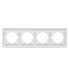 erwsvf4-arn-w_entac-arnold-fuggoleges-fali-keret-4-feher_1-0x0-1.jpg Entac Arnold Πλαίσιο Τοίχου Διακόπτη - Πρίζας 4 Θέσεων Καθέτως Λευκό