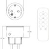 Entac Remote Controlled Socket Set 3xSockets with RC