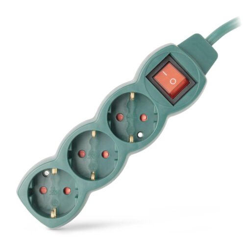 ese15g3-15-sw-g_p.jpg Entac Πολύπριζο 3 Θέσεων με Διακόπτη S1 3G1.5 Πράσινο 1.5m