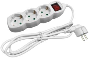 Entac Πολύπριζο 3 Θέσεων με Διακόπτη 3x1.5mm 1.5m
