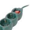 ese15g3-3-sw-g_s.jpg Entac Πολύπριζο 3 Θέσεων με Διακόπτη S1 3G1.5 Πράσινο 3m