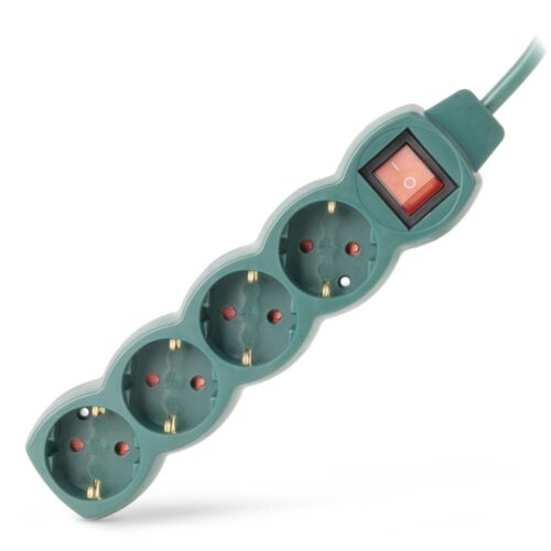 ese15g4-5-sw-g_p.jpg Entac Πολύπριζο 4 Θέσεων με Διακόπτη S1 3G1.5 Πράσινο 5m