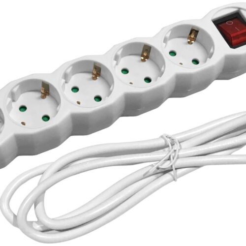 Entac Πολύπριζο 6 Θέσεων Με Διακόπτη 3x1.5mm 1.5m