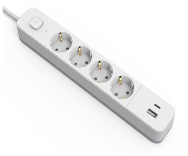 eses15g4-15-sw-1ua1uca-1xusb-c-3g15.jpg Entac Πολύπριζο 4 Θέσεων Με Διακόπτη D2 1.5m 1xUSB-A x 1xUSB-C 3G1.5